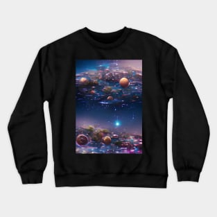 SURREAL DREAMY PLANETS Crewneck Sweatshirt